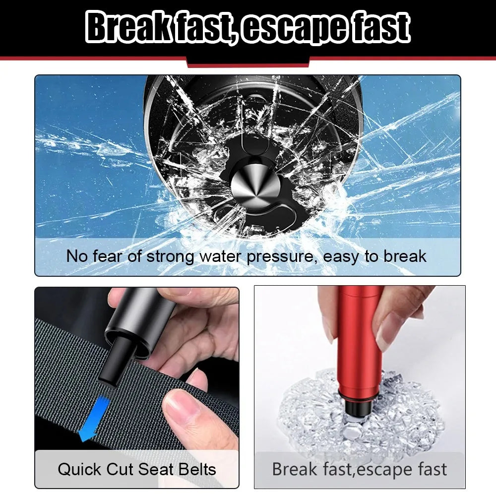 Car Emergency Escape Tool – Window Breaker & Seat Belt Cutter for Safety Emergencies