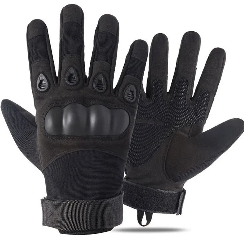 Men’s Tactical Half Finger Gloves Hard Knuckle Combat Hunting Airsoft Motorcycle Fingerless Gloves