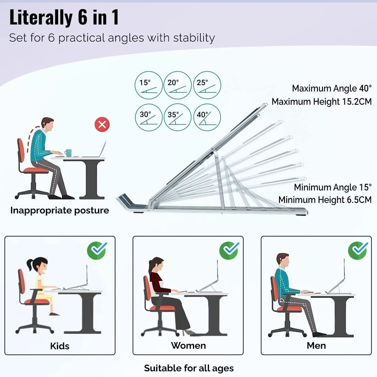 Adjustable Laptop Stand Folding Portable Tablet Notebook Laptop Holder